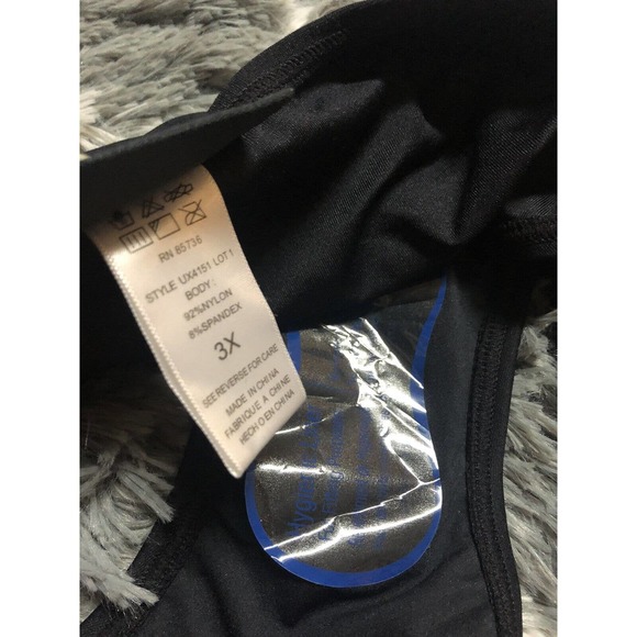 NEW! Coco Reef Black High Waist Tummy Control Bikini Bottom Swimsuit Size 3X - Picture 4 of 5